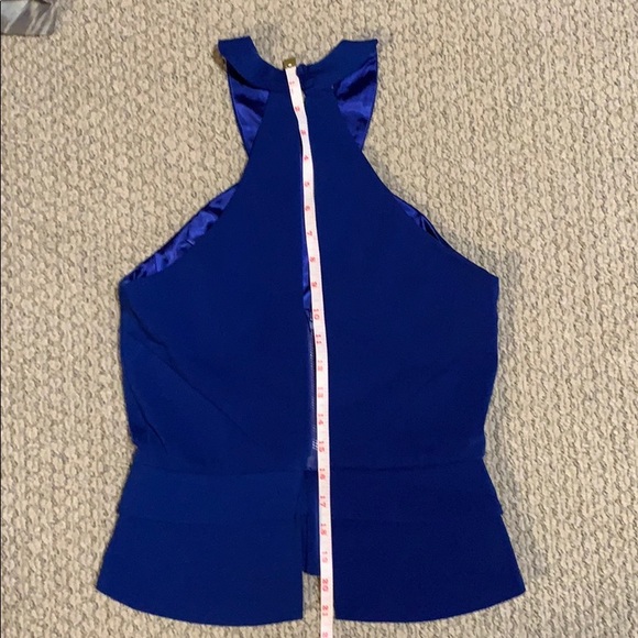 Keepsake the label Cobalt blue peplum top small - Picture 3 of 5